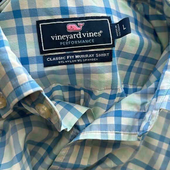 Vineyard Vines Performance Classic Fit Murray Shirt Button Down Size Large - Picture 8 of 13